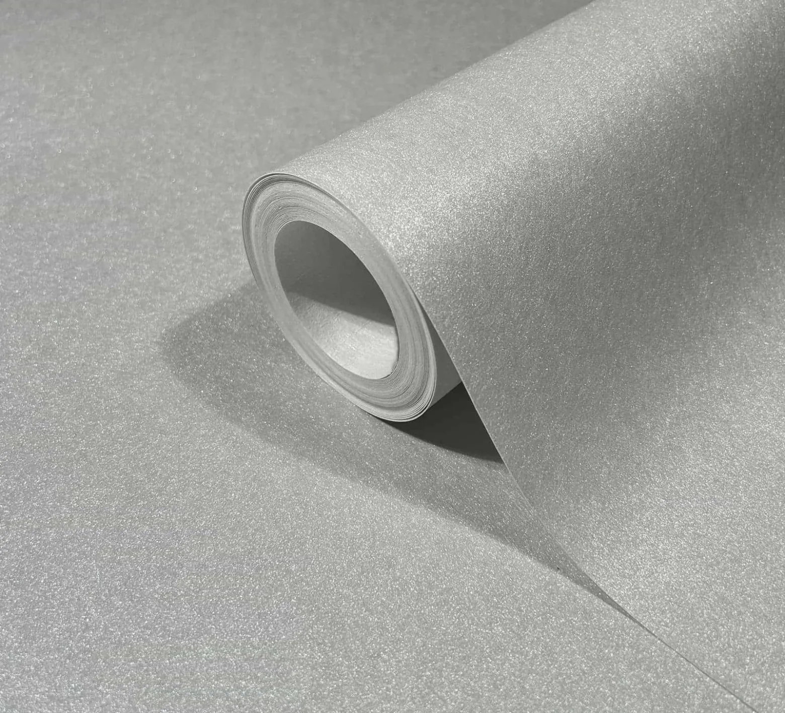 Vliestapete Uni Metall Optik Grau Silber Glitzer 86570