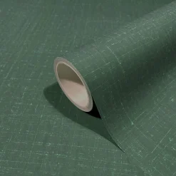 Vliestapete Uni Metall Struktur Optik Dunkelgrün 47629
