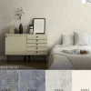 Vliestapete Uni mit Struktur creme Glanz 37425-1