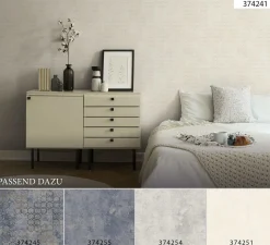 Vliestapete Uni mit Struktur creme Glanz 37425-1