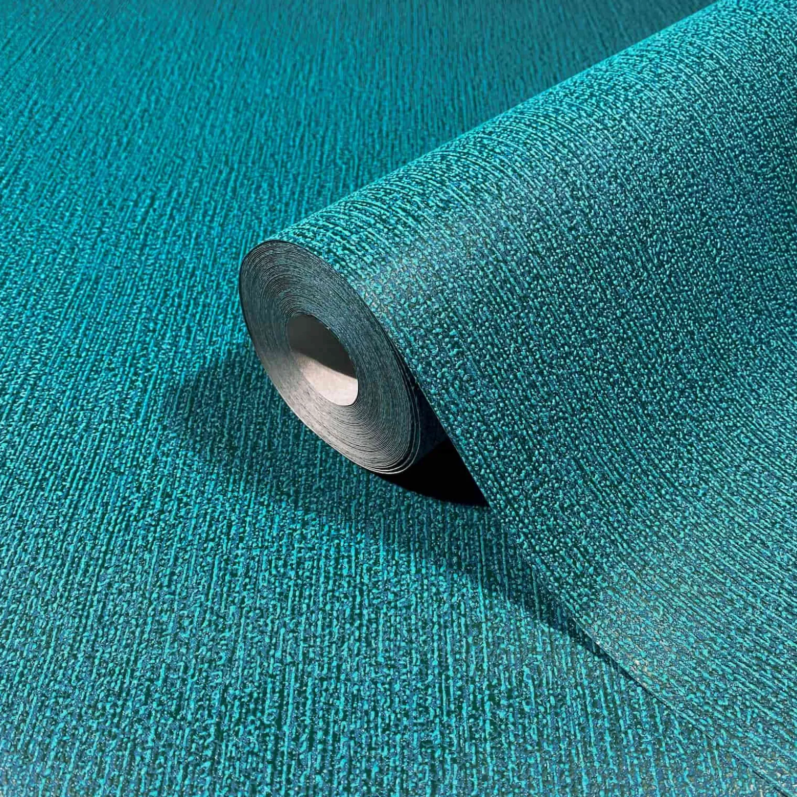 Vliestapete Uni Modern Struktur Petrol Blau 82482