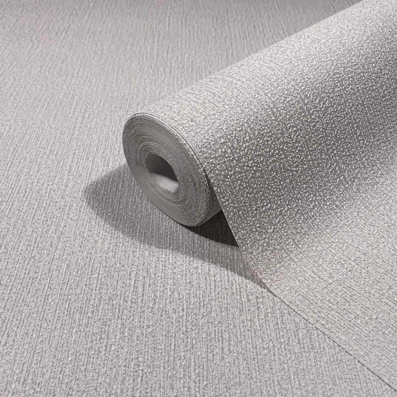 Vliestapete Uni Modern Struktur Grau Beige 82479