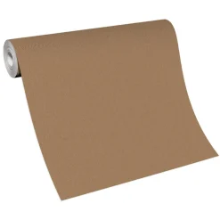 Vliestapete Uni Modern Textil Optik Braun 10393-20