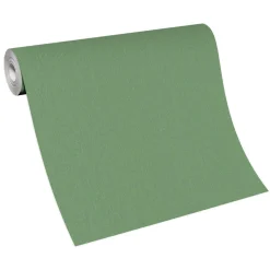 Vliestapete Uni Modern Textil Optik Grün 10393-07