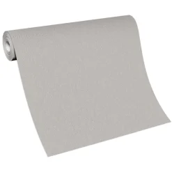 Vliestapete Uni Modern Textil Optik Grau Beige 10393-37