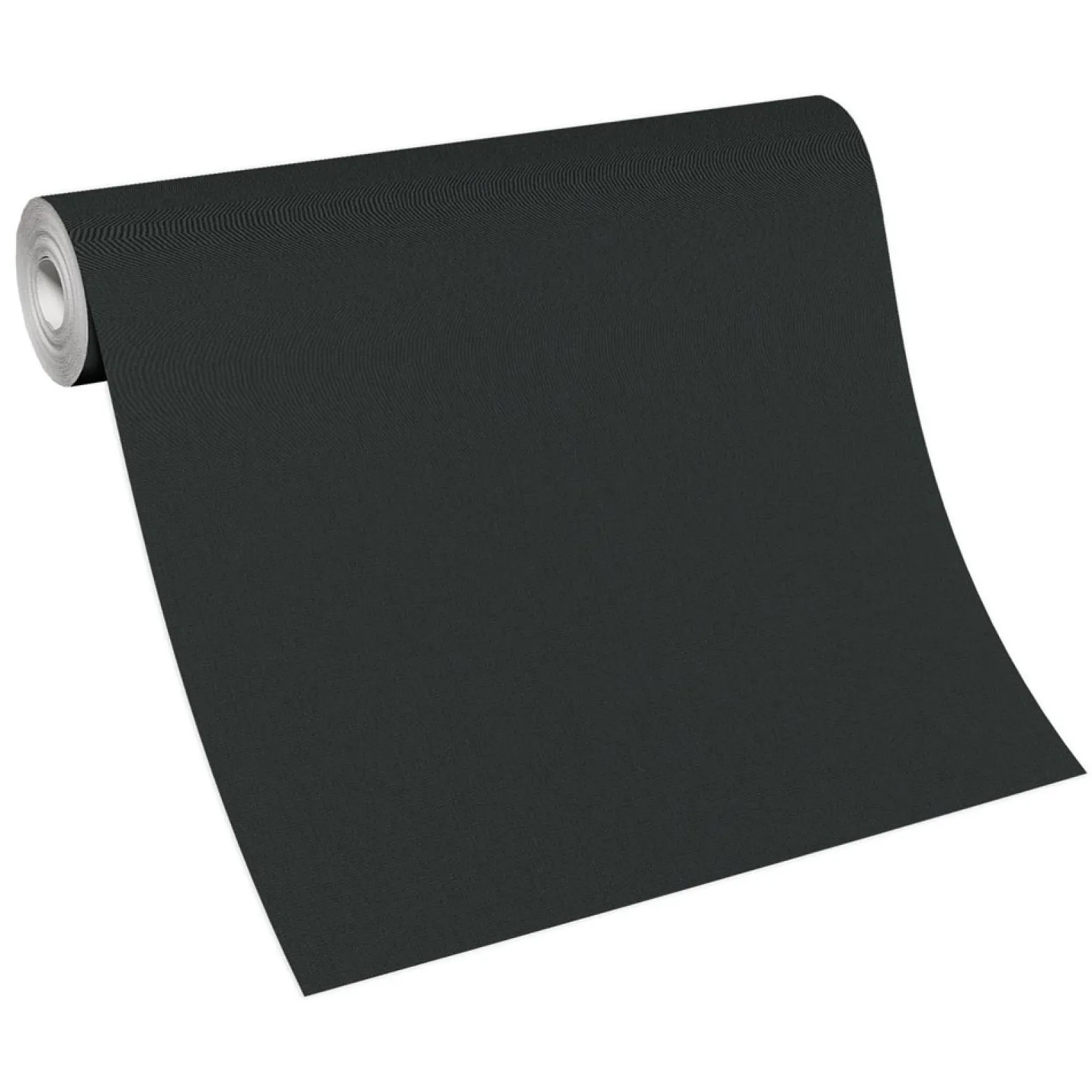 Vliestapete Uni Modern Textil Optik Schwarz 10393-47
