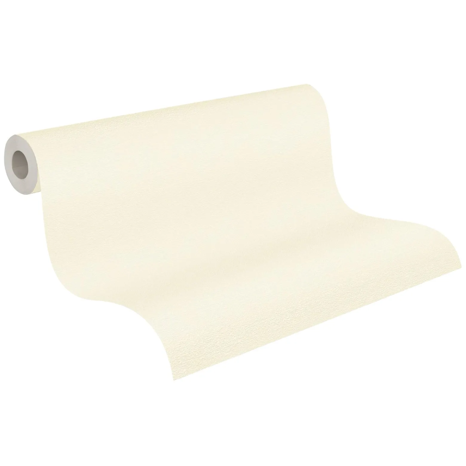 Vliestapete Uni Modern Textiloptik Creme Weiß 39341-4