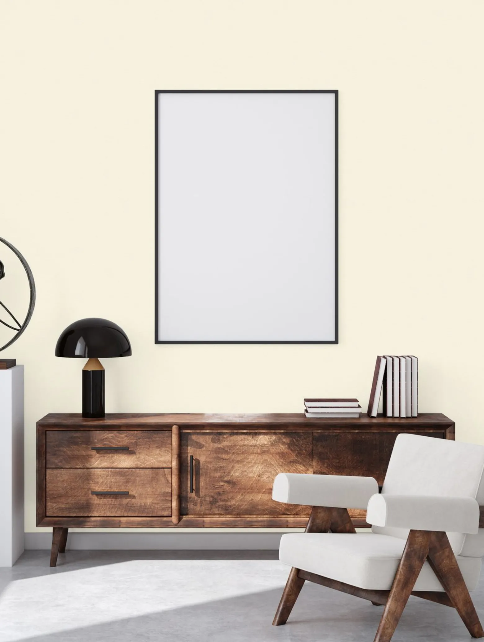 Vliestapete Uni Modern Textiloptik Creme Weiß 39341-4