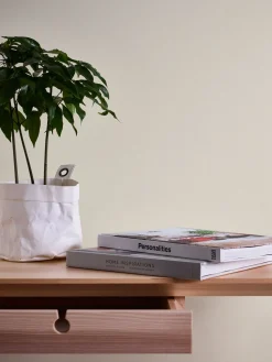 Vliestapete Uni Modern Textiloptik Creme Weiß 39341-4
