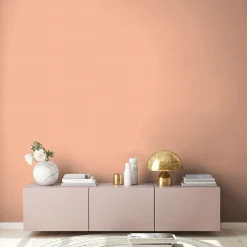 Vliestapete Uni Modern Textiloptik Apricot 3958-18