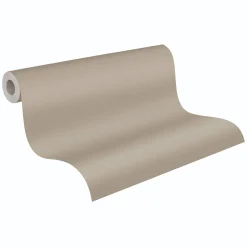 Vliestapete Uni Modern Textiloptik Beige Grau 3957-88