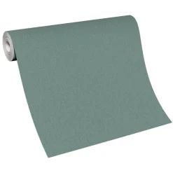 Vliestapete Uni Modern Textil Optik Grün Grau 10393-36