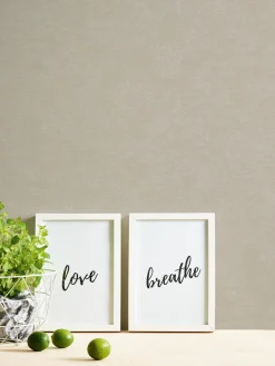 Vliestapete Uni Modern Textiloptik Grau Beige 39341-2