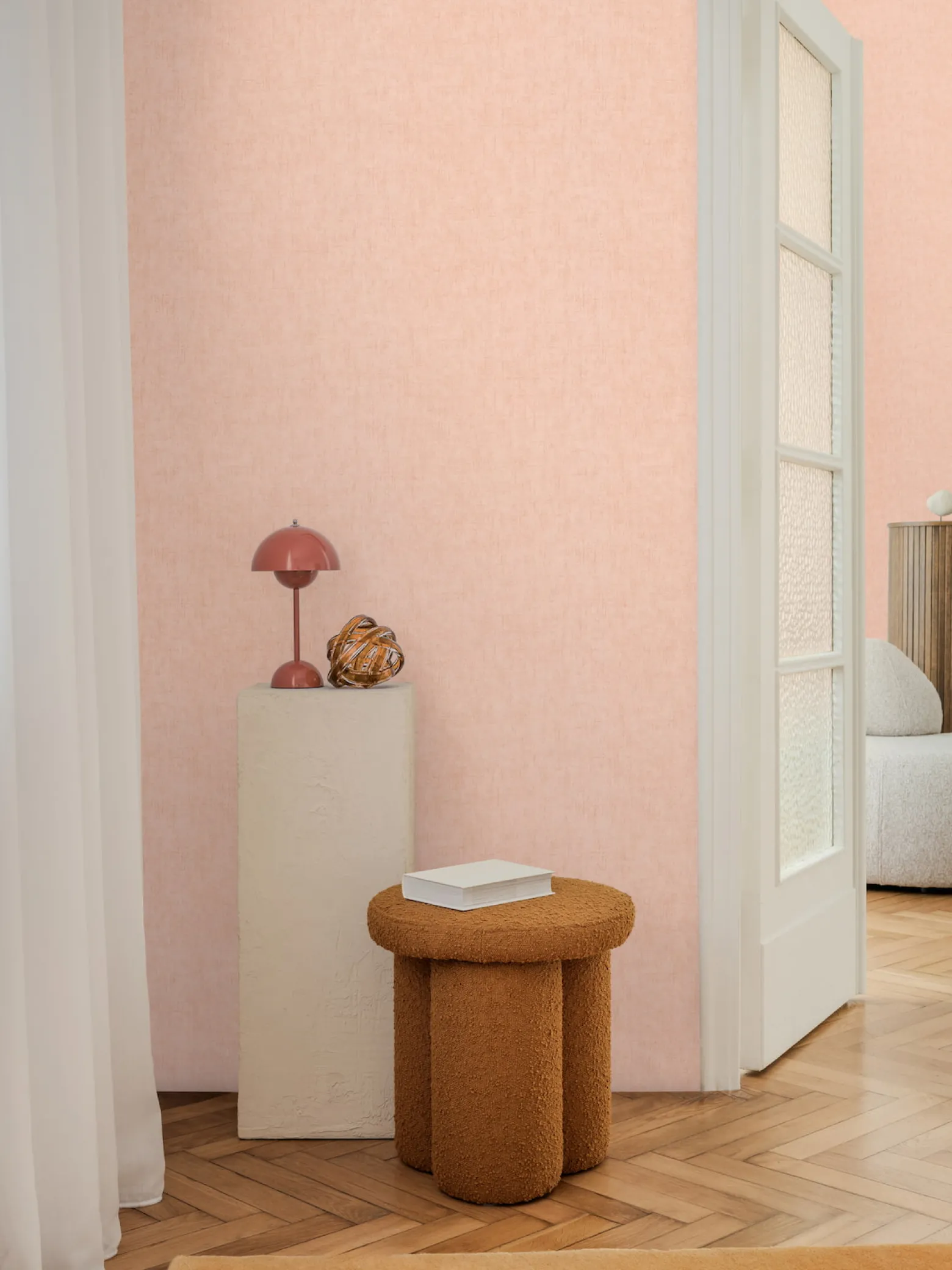 Vliestapete Uni Putzoptik Modern Apricot 79109-8