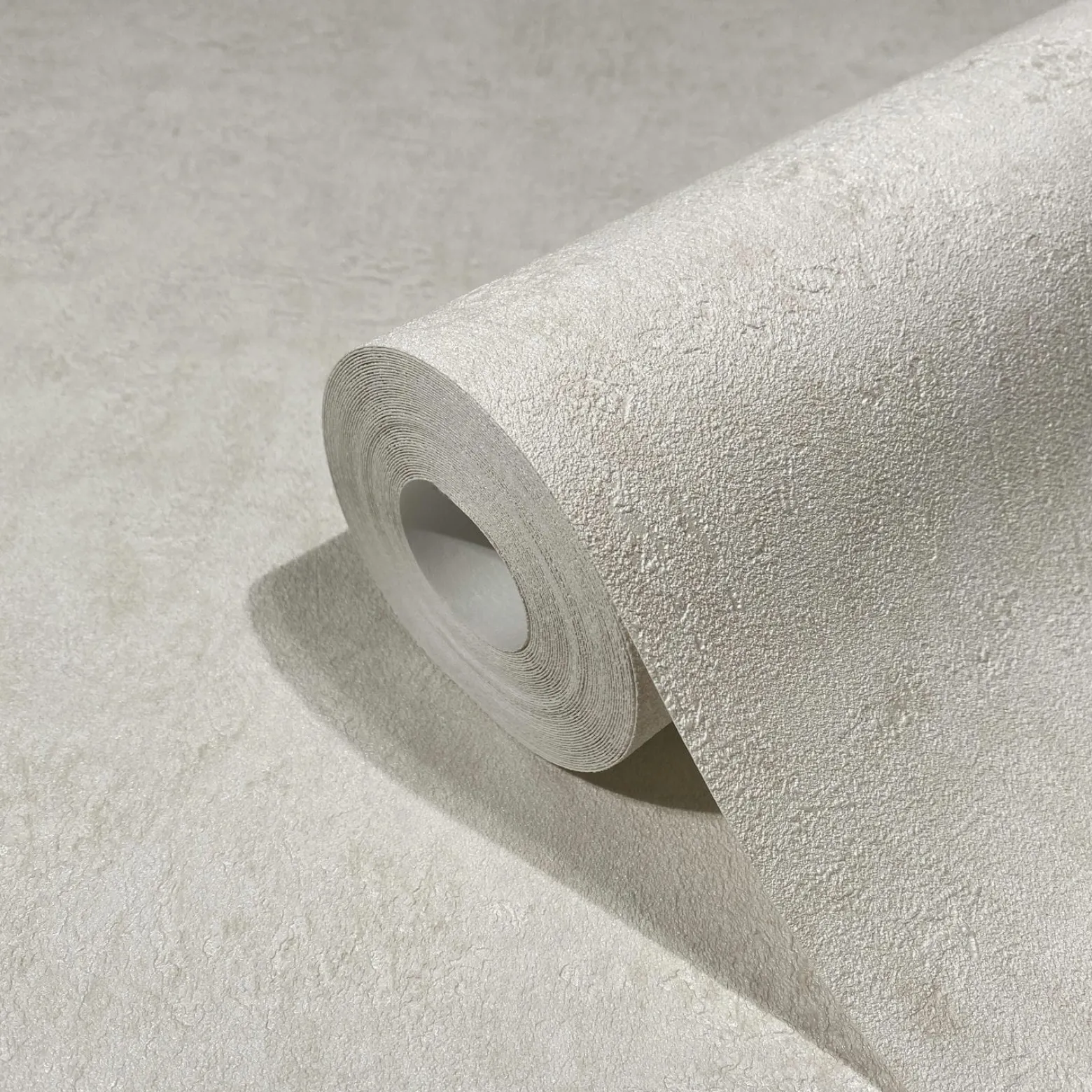 Vliestapete Uni Putz Optik Struktur Creme Beige 34520