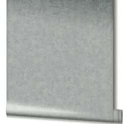 Vliestapete Uni Putz Optik Struktur Blau Grau 34523