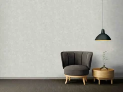 Vliestapete Uni silber-grau 37654-3