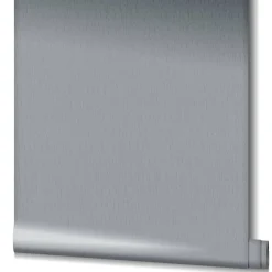 Vliestapete Uni Stoff Optik Grau Blau Metallic 34506