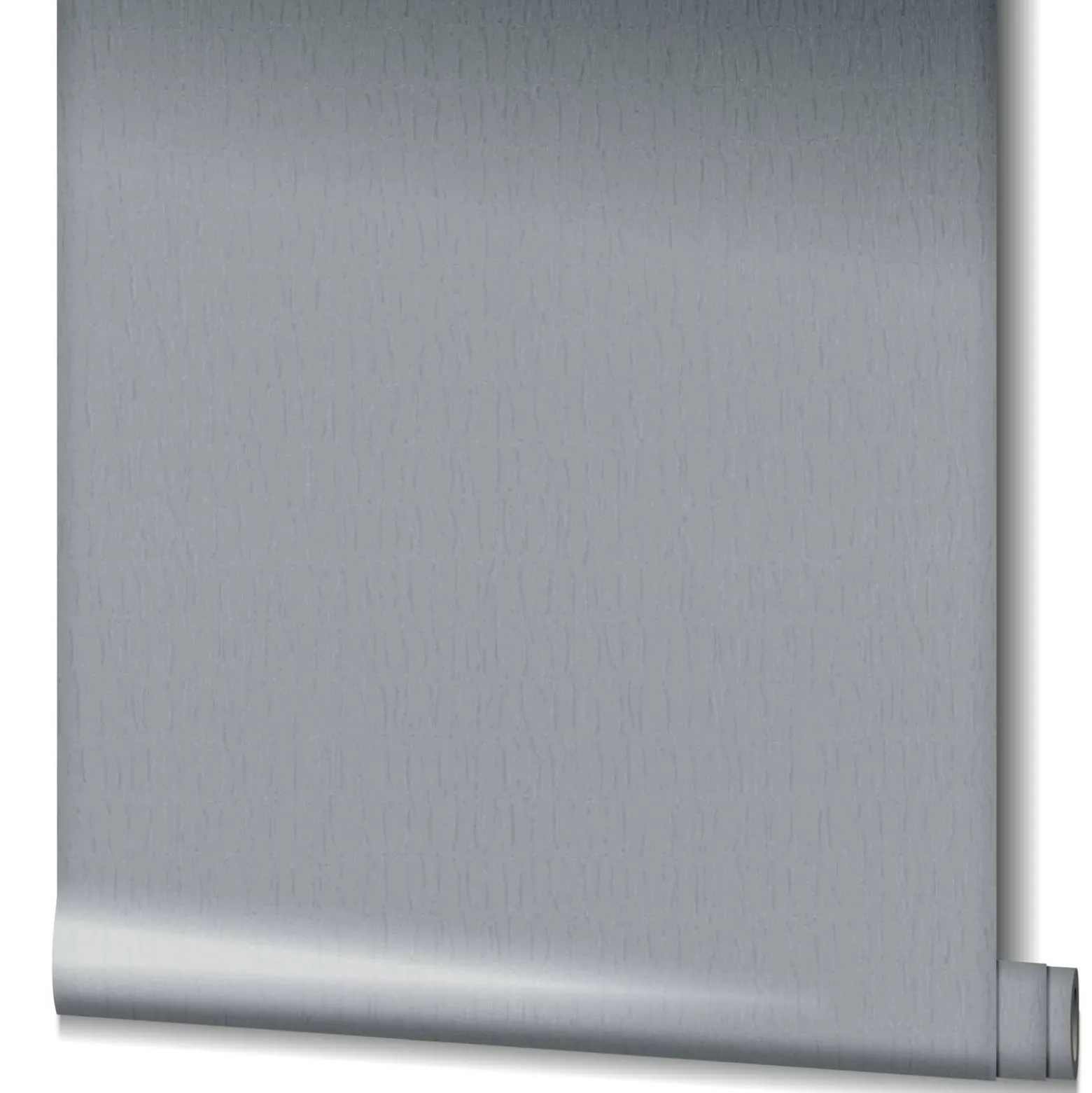 Vliestapete Uni Stoff Optik Grau Blau Metallic 34506