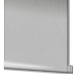 Vliestapete Uni Stoff Optik Grau Silber Metallic 34504