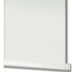 Vliestapete Uni Stoff Optik Weiß Metallic 34501