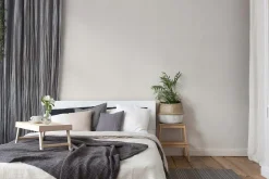 Vliestapete Uni Streifen Struktur creme 38098-1