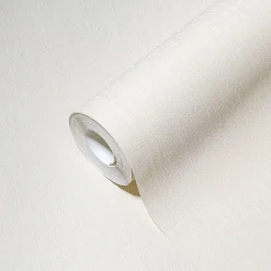 Vliestapete Uni Streifen Struktur creme-weiß 38098-8