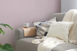 Vliestapete Uni Streifen Struktur rosa 38098-4