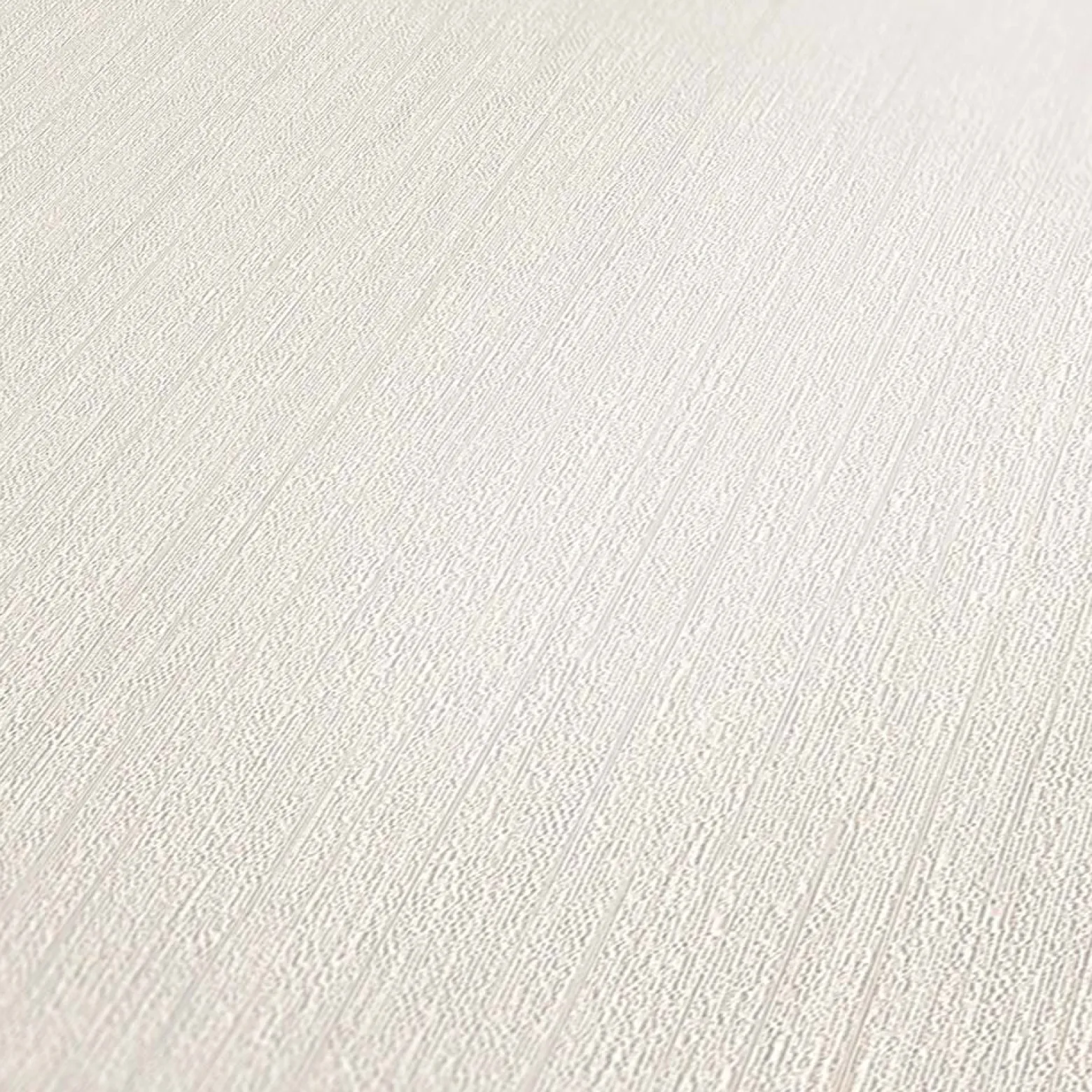 Vliestapete Uni Streifen Struktur weiß-creme 38099-2
