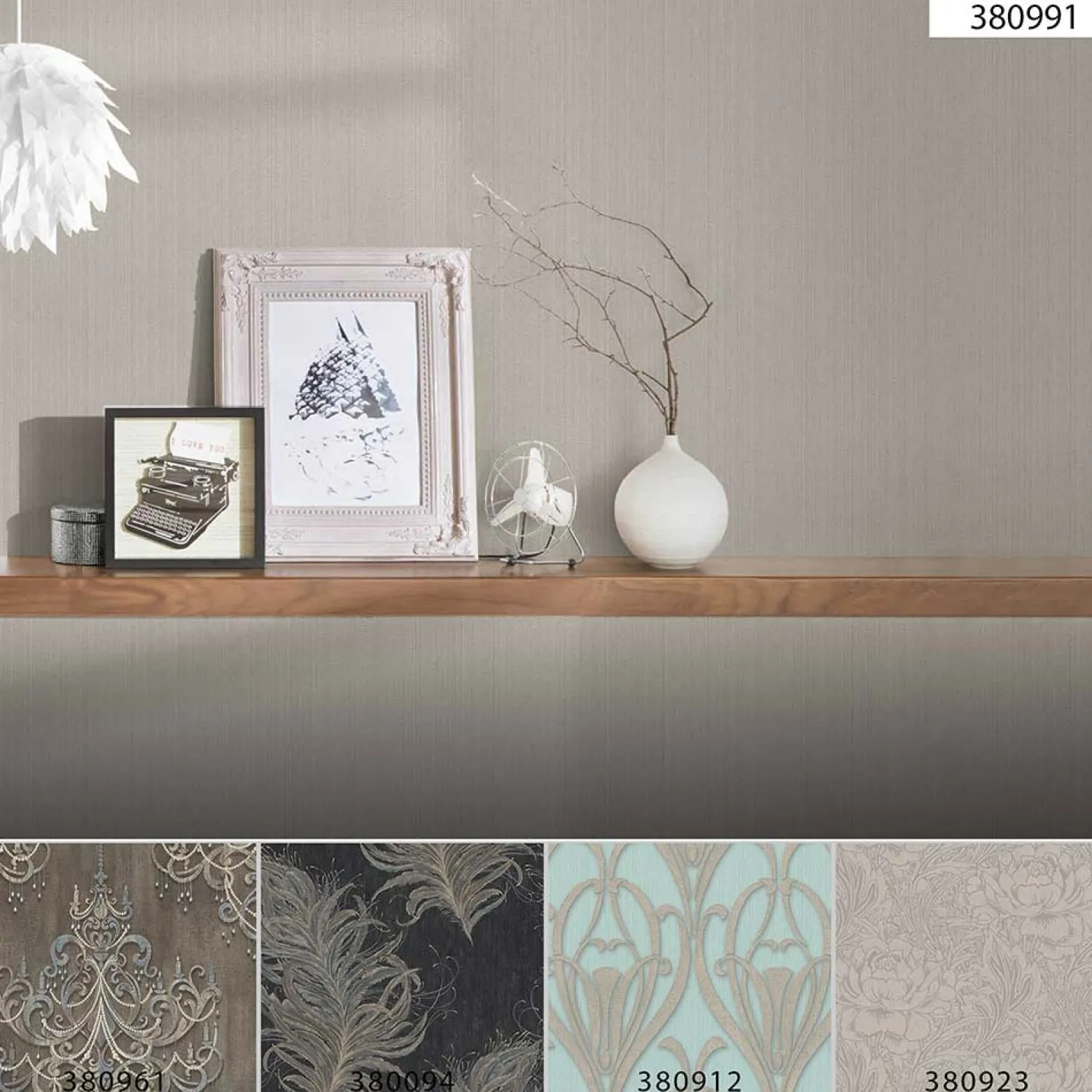 Vliestapete Uni Streifen Struktur beige-braun 38099-1