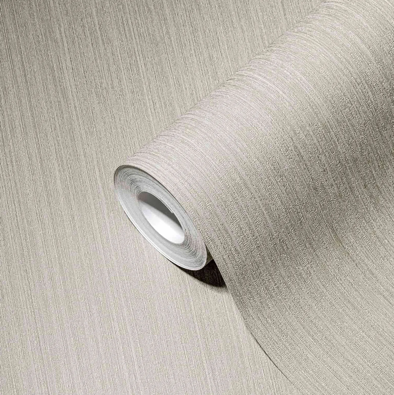 Vliestapete Uni Streifen Struktur beige-braun 38099-1