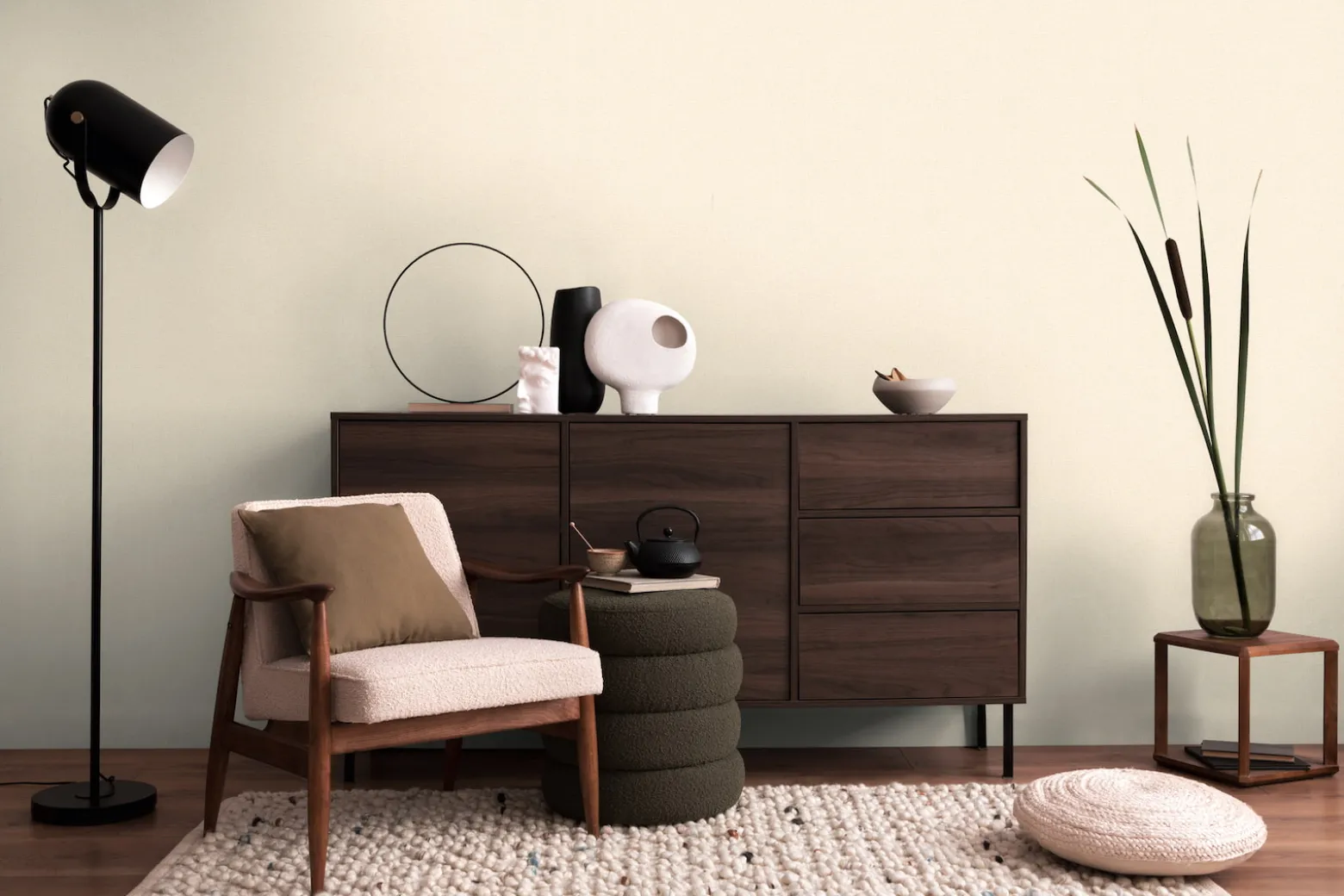 Vliestapete Uni Struktur Beige Gold Metallic 79065-1