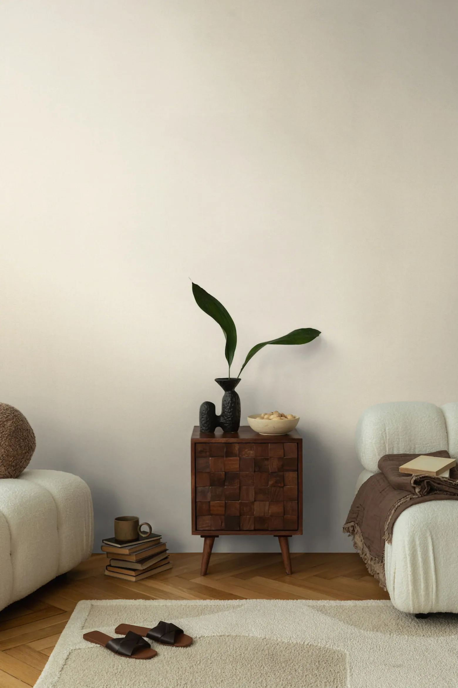 Vliestapete Uni Struktur Beige Gold Metallic 79065-1