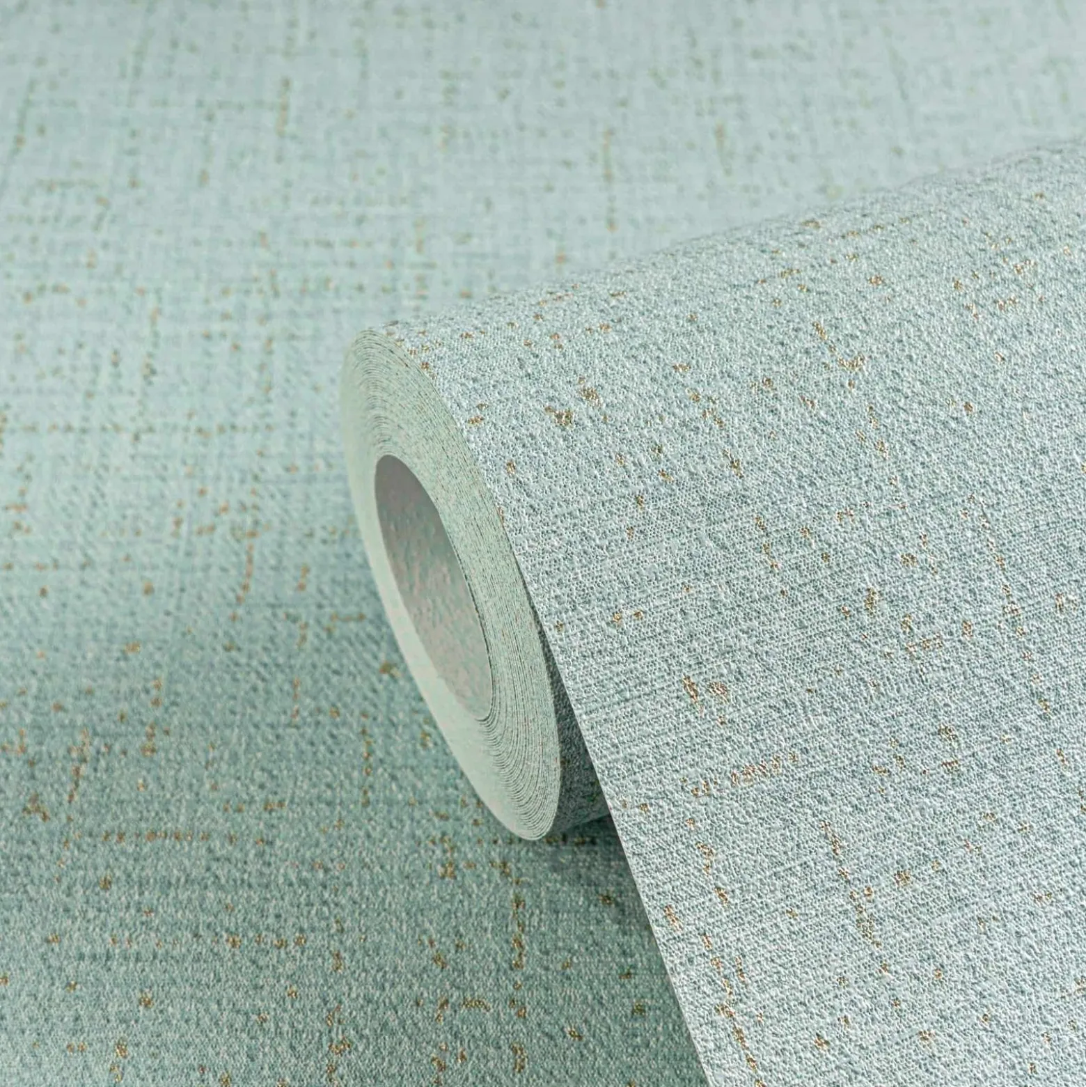 Vliestapete Uni Struktur Blau Grün Metallic 79067-2