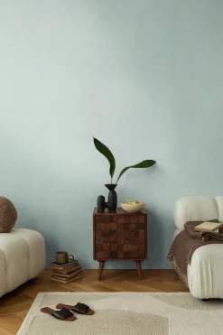 Vliestapete Uni Struktur Blau Grün Metallic 79067-2