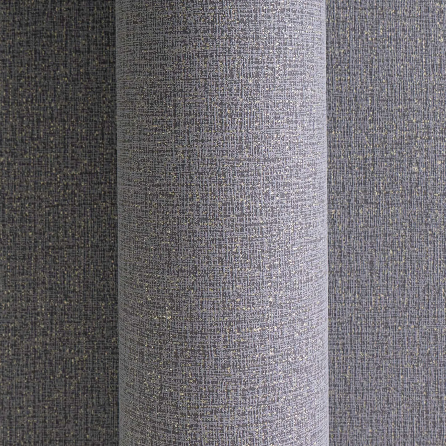 Vliestapete Uni Struktur Grau Gold Metallic 79065-6