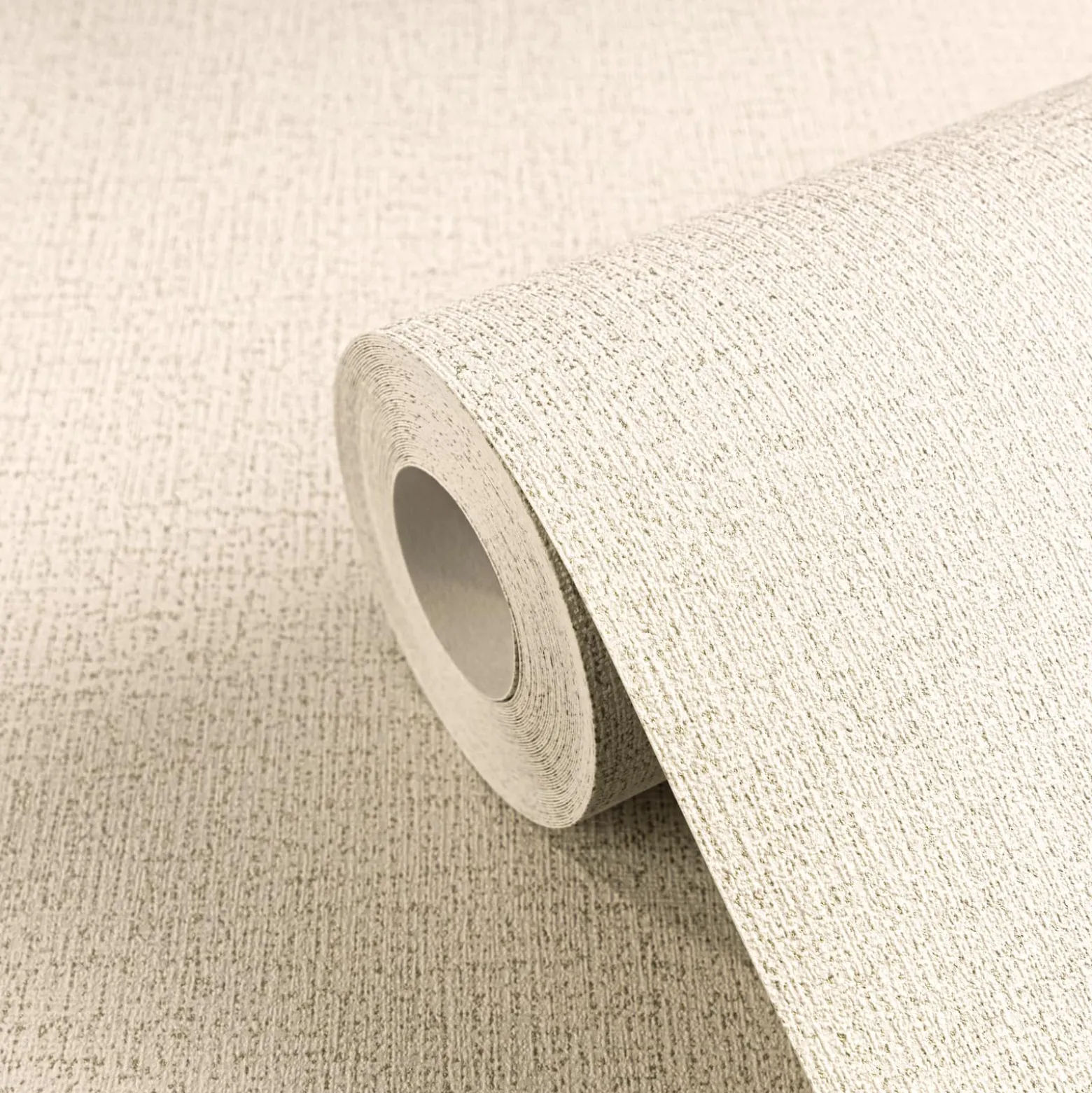 Vliestapete Uni Struktur Grau Creme Metallic 79065-7