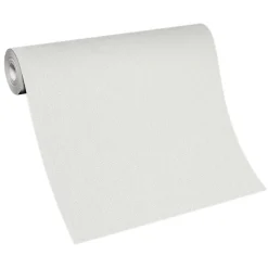 Vliestapete Uni Struktur Linien Weiß Metallic 10396-01