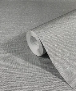 Vliestapete Uni Struktur Metallic silber 32626