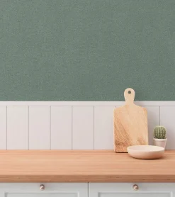 Vliestapete Uni Struktur Modern Dunkelgrün 79097-4
