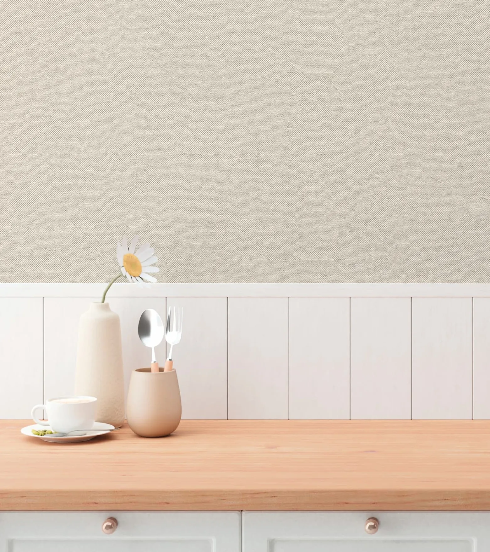 Vliestapete Uni Struktur Modern Beige Grau 79098-8