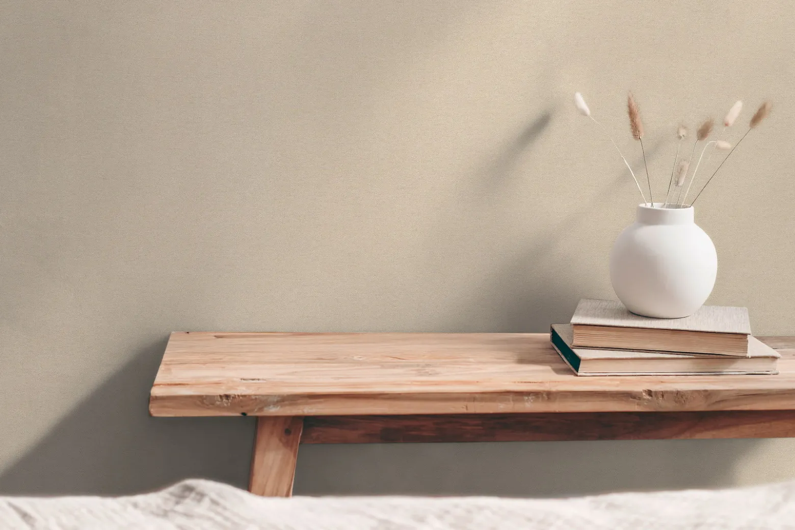 Vliestapete Uni Struktur Modern Beige Creme 79098-4