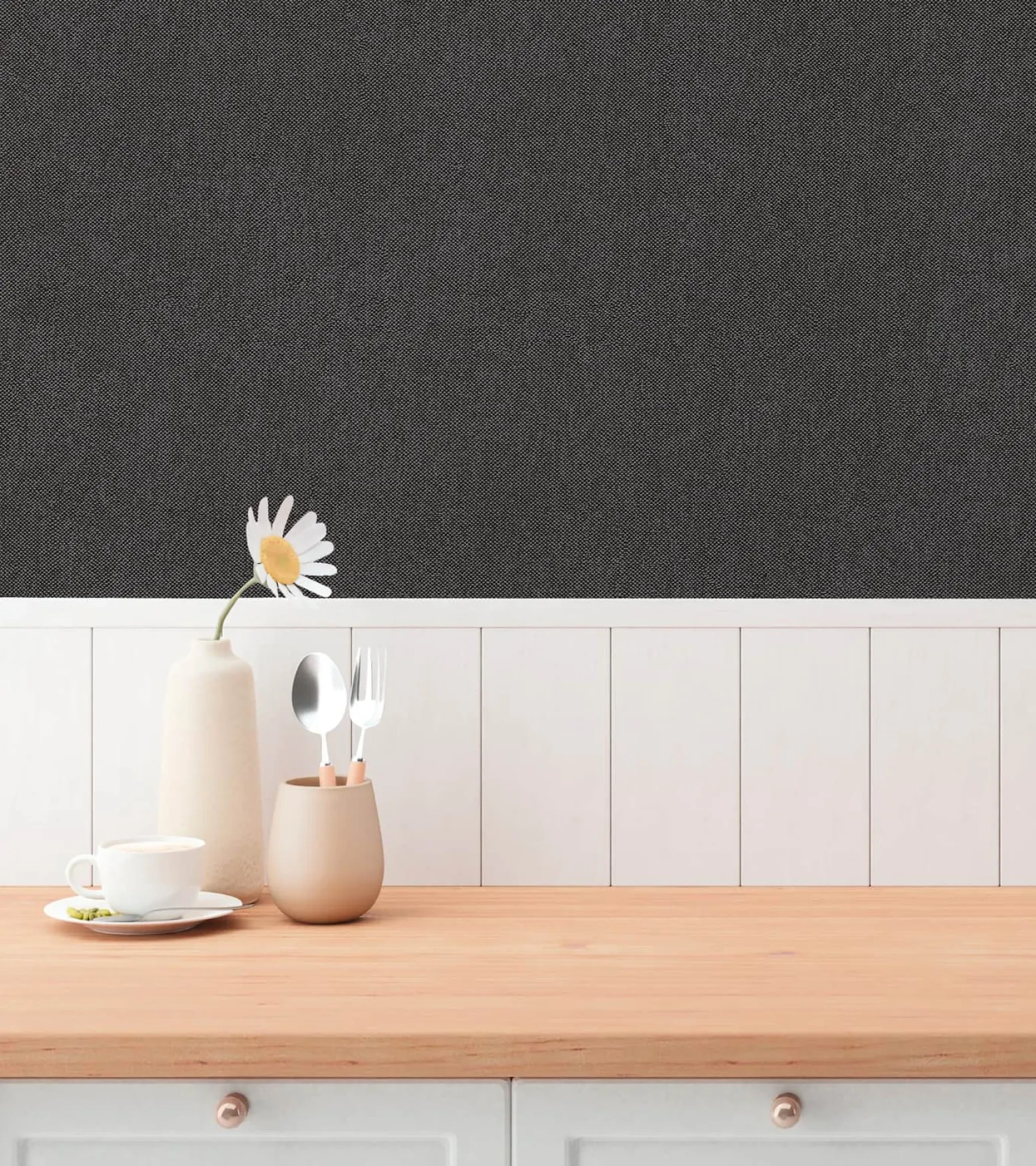 Vliestapete Uni Struktur Modern Dunkelgrau 79098-3