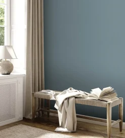 Vliestapete Uni Struktur Punkte Blau 38967-2