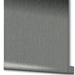 Vliestapete Uni Struktur schwarz metallic 32739