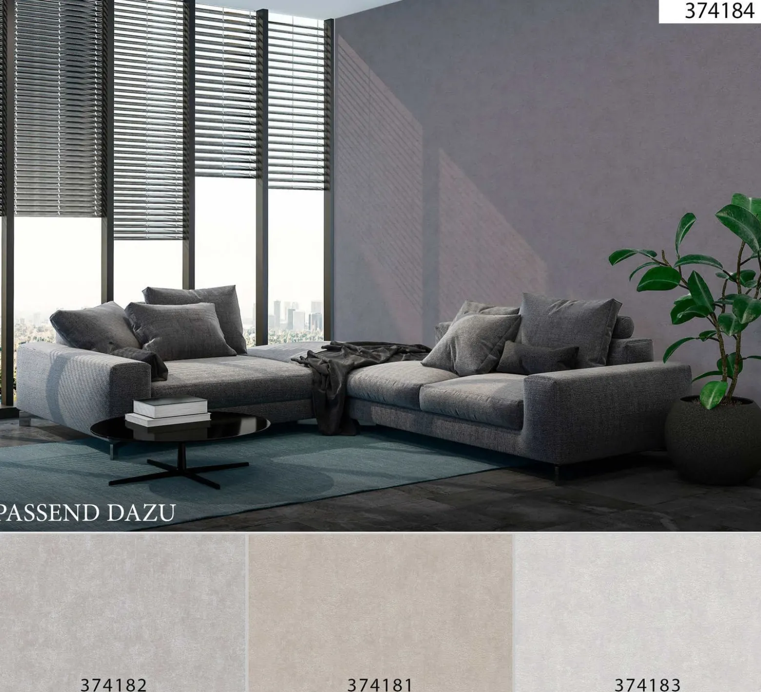 Vliestapete Uni Struktur taupe 37418-1