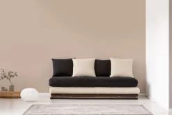 Vliestapete Uni Struktur Textil Optik Beige Grau 39097-1