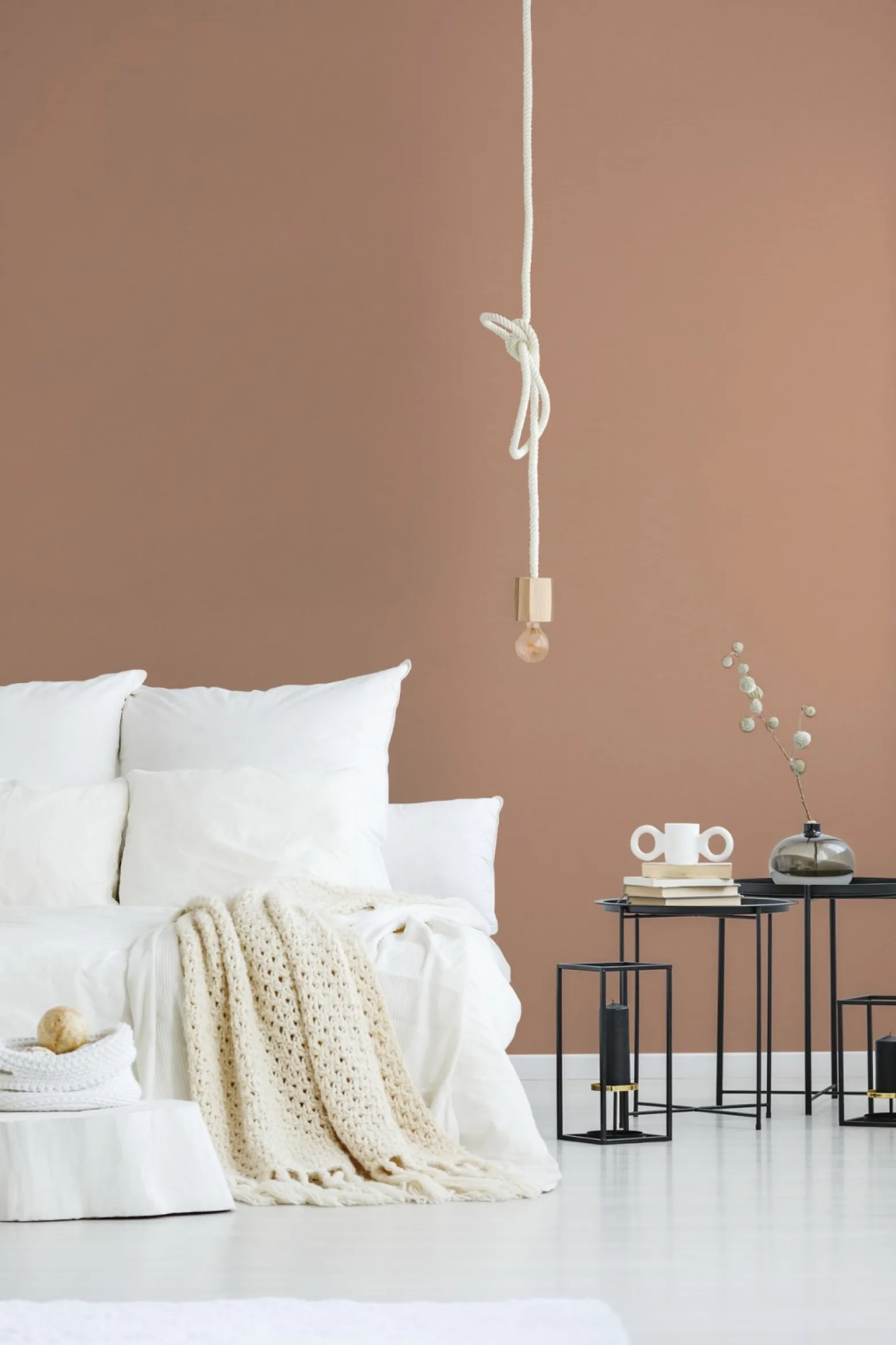 Vliestapete Uni Struktur Textil Optik Rosa Beige 39097-2