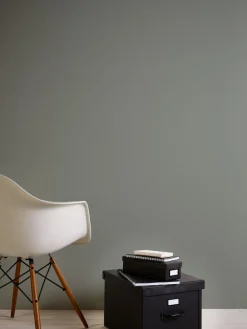 Vliestapete Uni Struktur Textil Optik Grün Grau 39097-6