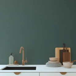 Vliestapete Uni Struktur Textil Optik Grün 39098-4